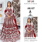 Maryum & Maria  Luxury Heavy Embroidered Formal Maxi Dress