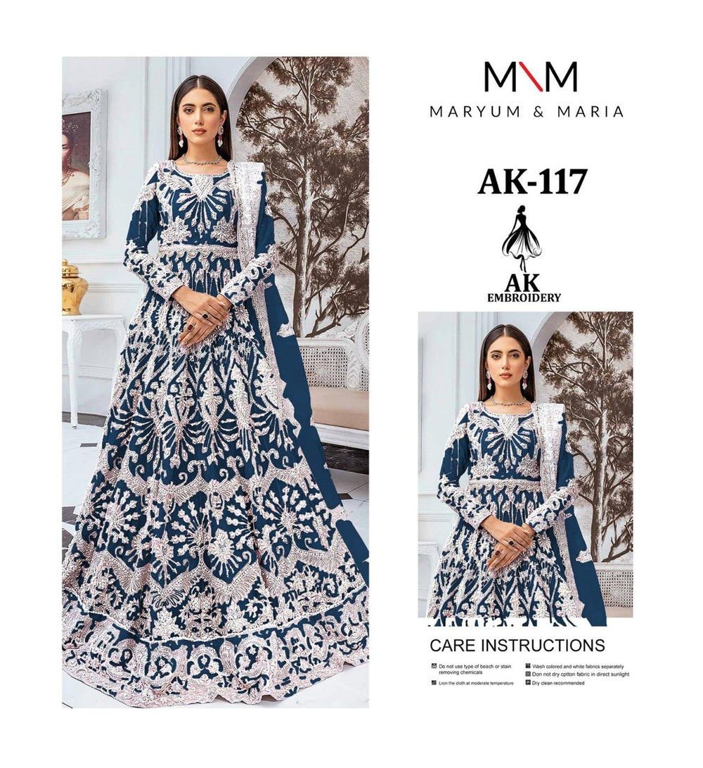 Maryum & Maria  Luxury Heavy Embroidered Formal Maxi Dress