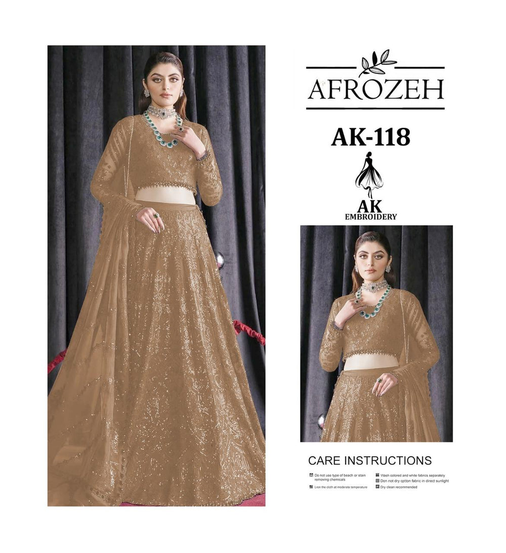 Afrozeh  Luxury Embroidered Formal Lehenga Set