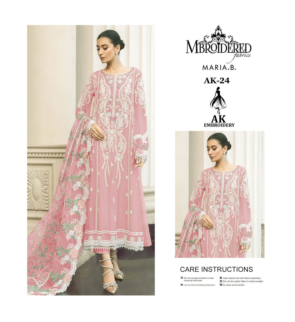 Maria.B AK-24 Luxury Embroidered A-Line Formal Suit