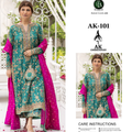 AK-101 Emerald Green Embroidered Ensemble