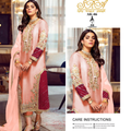 AK-46 Blush Peach Embroidered Ensemble