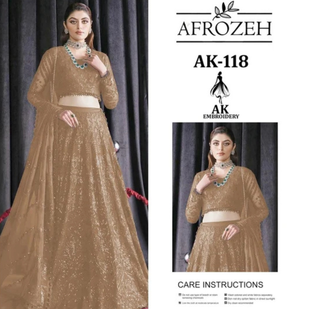 Afrozeh  Luxury Embroidered Formal Lehenga Set